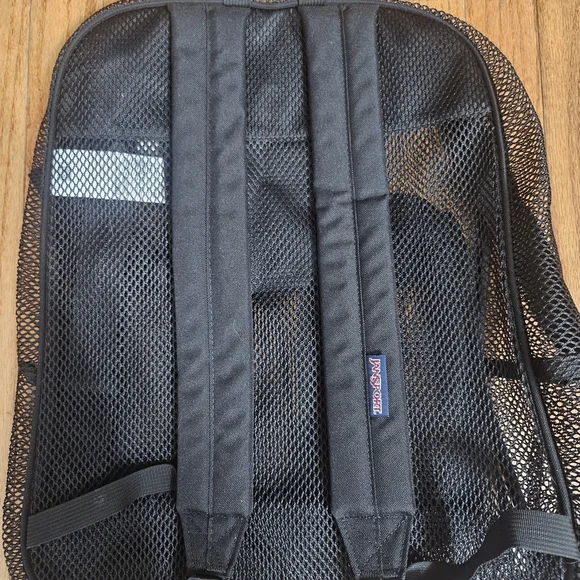 JanSport Black Mesh Backpack - Picture 3 of 3